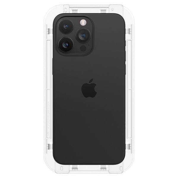 Spigen EZ Fit GLAS.tR mit Installation Tray - Privacy Glass - 1er Pack Apple iPhone 15 Pro Max
