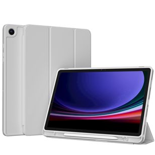 Accezz Smarte Klapphülle aus Silikon Samsung Galaxy Tab A9 Plus - Grau