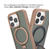 Accezz Ring Stand Backcover mit MagSafe Apple iPhone 15 Pro - Braun