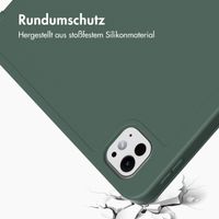 Accezz Smarte Klapphülle aus Silikon Apple iPad Pro 11 (2025) M5 / (2024) M4 - Dunkelgrün