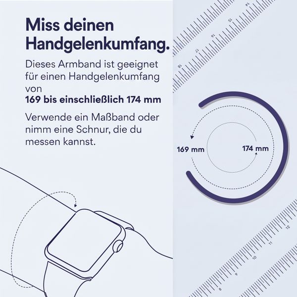 Apple Geflochtenes Solo Loop für  Apple Watch | 38/40/41/42 mm - Größe 7 - Pistachio