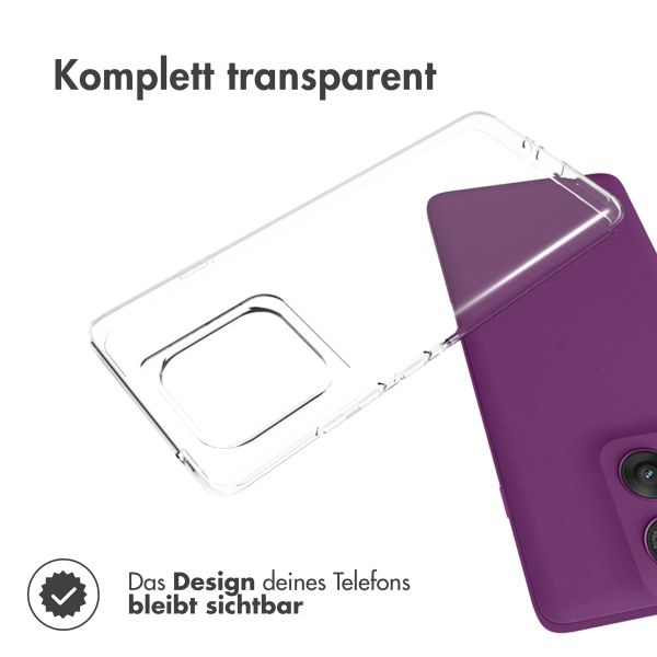 Accezz Clear TPU Backcover Motorola Edge 60 Pro - Transparent