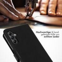 Selencia Echtleder Klapphülle Samsung Galaxy A14 (5G/4G) - Schwarz