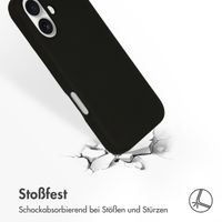 Accezz Liquid Silikoncase mit MagSafe Apple iPhone 16 - Schwarz