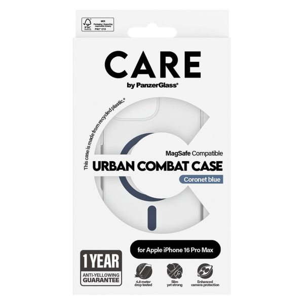 CARE by PanzerGlass Urban Combat Case MagSafe Apple iPhone 16 Pro Max - Blue