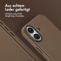 Accezz MagSafe Leather Backcover Apple iPhone 17 - Kaffeebraun