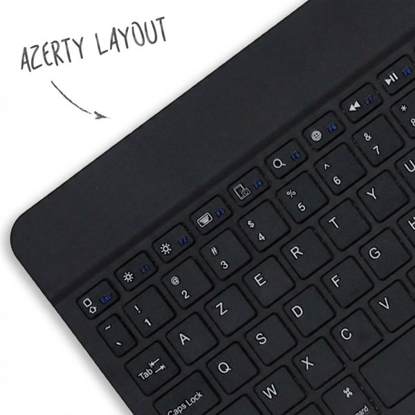 Accezz Bluetooth Keyboard Klapphülle Samsung Galaxy Tab A11 Plus - AZERTY / FR - Schwarz