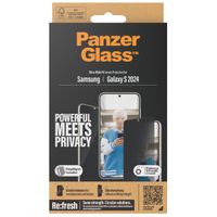 PanzerGlass Ultra Wide Fit Antibakterieller Screen Protector mit Sichtschutz inkl. Applikator Samsung Galaxy S24