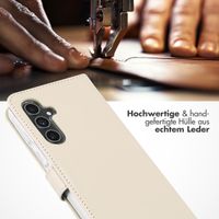 Selencia Echtleder Klapphülle Samsung Galaxy A54 (5G) - Greige