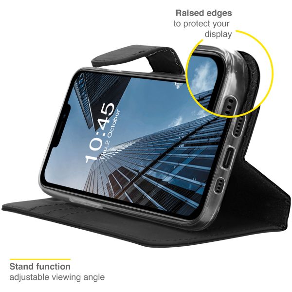 Accezz Wallet TPU Klapphülle Apple iPhone 13 Pro - Schwarz