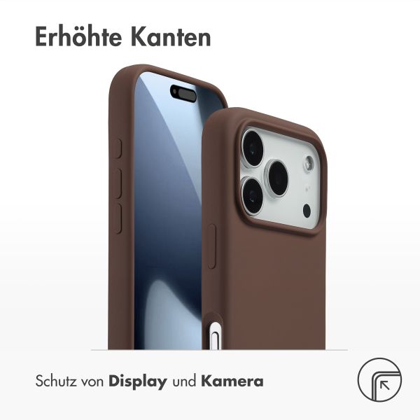 Accezz Liquid Silikoncase mit MagSafe Apple iPhone 17 Pro - New Tea Brown