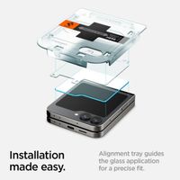 Spigen GLAStR Fit Displayschutzfolie 2er-Pack + Applicator Samsung Galaxy Z Flip 6 / Flip 7 FE