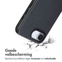 Accezz Echtleder Hülle + MagSafe Wallet Apple iPhone 17e / 16e - Onyx Black