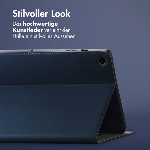 Accezz Classic Klapphülle Samsung Galaxy Tab A9 Plus - Dunkelblau