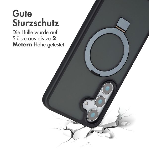 Accezz Ring Stand Backcover mit MagSafe Samsung Galaxy S25 Plus - Schwarz