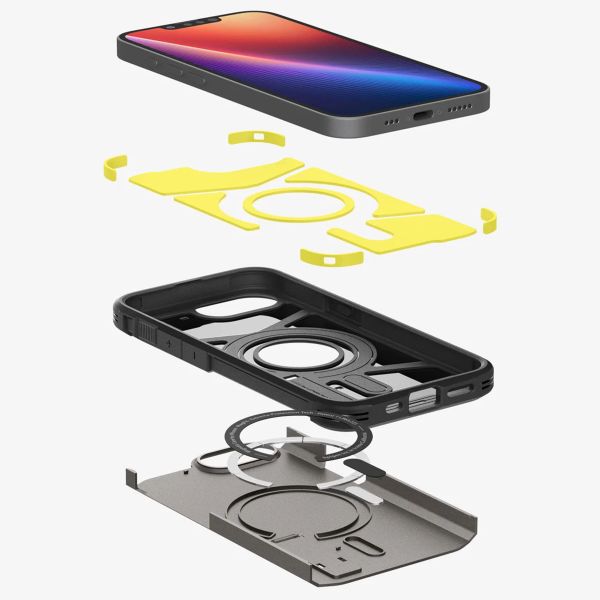 Spigen Tough Armor Backcover MagSafe Apple iPhone 17e / 16e - Gunmetal