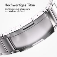 Accezz Mattes Titanstahlarmband für Apple Watch | 38/40/41/42 mm - Silber