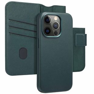 Accezz 2-in-1 Klapphülle aus Leder mit MagSafe Apple iPhone 15 Pro - Cedar Green