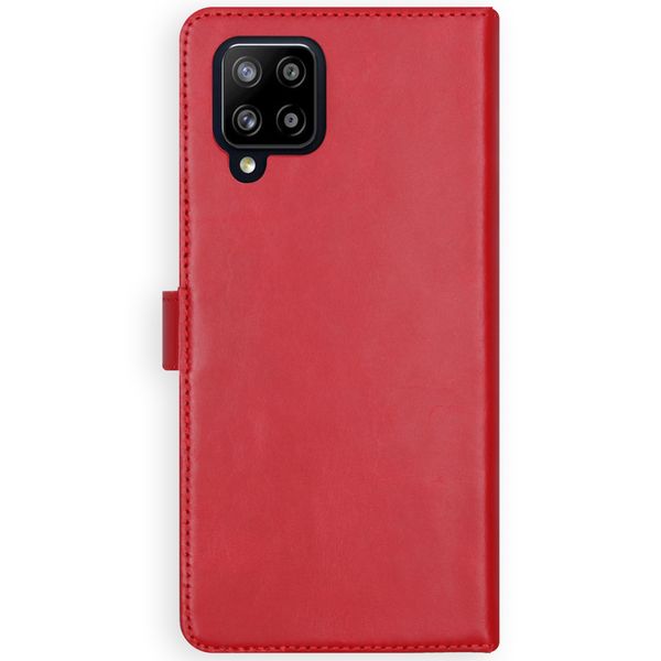 Selencia Echtleder Klapphülle Samsung Galaxy A42 - Rot