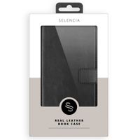 Selencia Echtleder Klapphülle Samsung Galaxy A7 (2018) - Schwarz