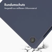 Accezz Smarte Klapphülle aus Silikon Samsung Galaxy Tab A11 Plus / A9 Plus - Dunkelblau
