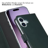 Selencia Echtleder Klapphülle Apple iPhone 17 - Grün