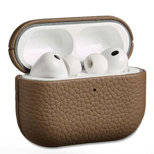 Accezz Echtleder Case  Apple Airpods Pro 3 - Taupe