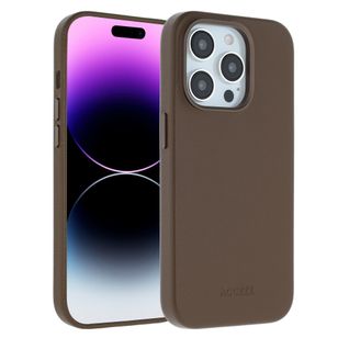 Accezz MagSafe Leather Backcover Apple iPhone 14 Pro - Kaffeebraun