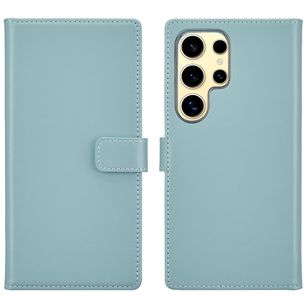 Selencia Echtleder Klapphülle Samsung Galaxy S25 Ultra - Air Blue