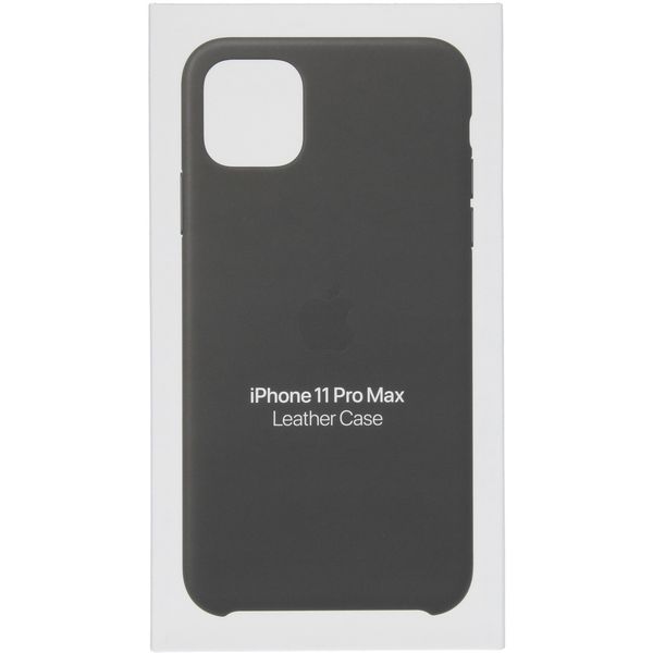 Apple Leder-Case Apple iPhone 11 Pro Max - Schwarz