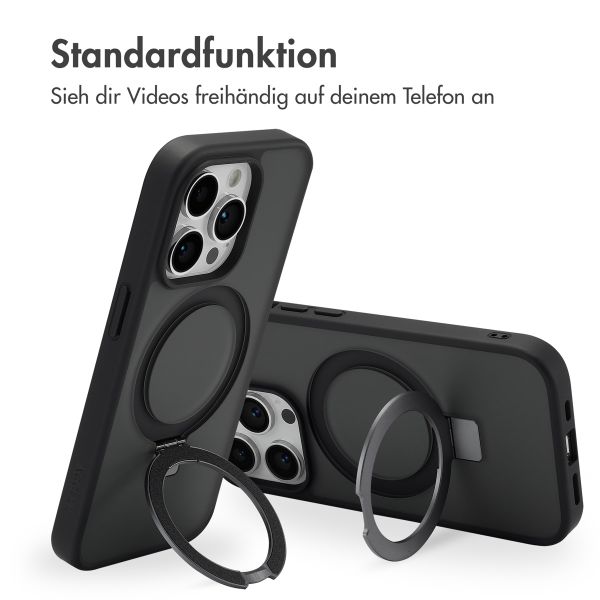 Accezz Ring Stand Backcover mit MagSafe Apple iPhone 14 Pro - Schwarz