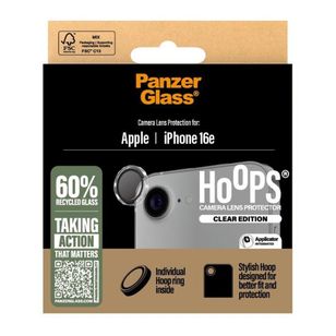 PanzerGlass Kameraprotektor Hoops Optic Rings für das Apple iPhone 17e / 16e - Transparent