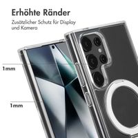 Accezz Ring Stand Backcover mit MagSafe Samsung Galaxy S24 Ultra - Transparent