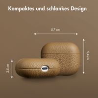 Accezz Echtleder Case  Apple Airpods 3 - Taupe