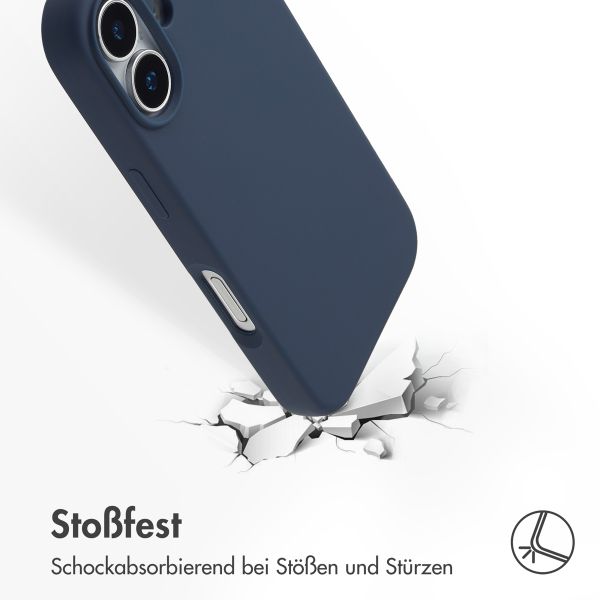 Accezz Liquid Silikoncase mit MagSafe Apple iPhone 17 - Dunkelblau