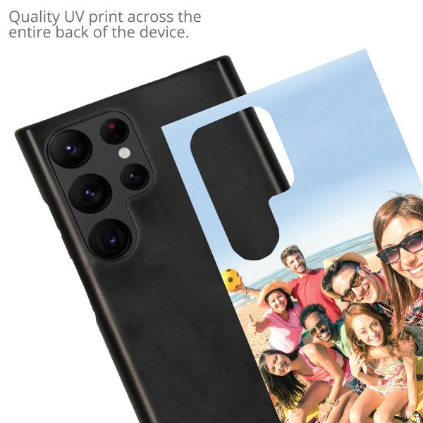 Gestalte deine eigene Hardcase Hülle Samsung Galaxy S22 Ultra - Schwarz