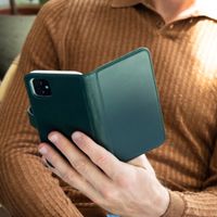 Selencia Echtleder Klapphülle Samsung Galaxy S20 FE - Grün