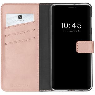 Selencia Echtleder Klapphülle Apple iPhone 13 Pro - Rosa