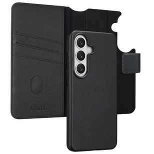 Accezz 2-in-1 Klapphülle aus Leder mit MagSafe Samsung Galaxy S26 - Onyx Black