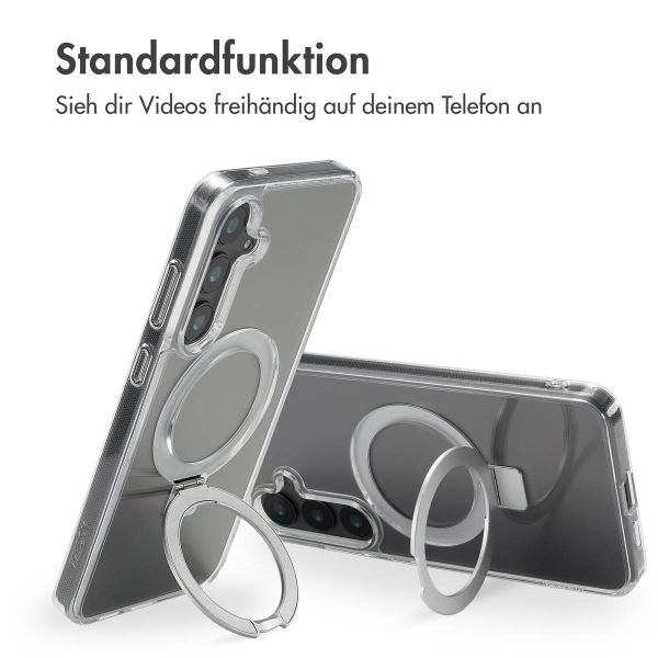 Accezz Ring Stand Backcover mit MagSafe Samsung Galaxy S24 Plus - Transparent
