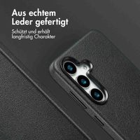 Accezz MagSafe Leather Backcover Samsung Galaxy S25 - Onyx Black