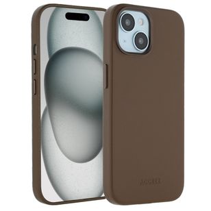 Accezz MagSafe Leather Backcover Apple iPhone 15 - Kaffeebraun