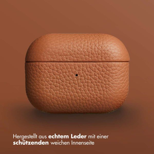 Accezz Echtleder Case  Apple Airpods Pro - Cognac
