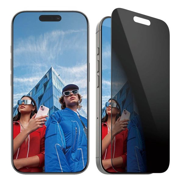 PanzerGlass Ultra Wide Fit Antibakterieller Screen Protector mit Sichtschutz inkl. Applikator Apple iPhone 16 Pro