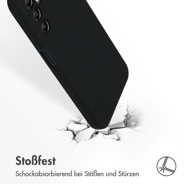 Accezz Liquid Silikoncase Samsung Galaxy A14 (5G) - Schwarz
