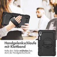 Accezz Robustes Back Cover mit Schultergurt Samsung Galaxy Tab S10 Plus / Tab S9 FE Plus / Tab S9 Plus - Schwarz