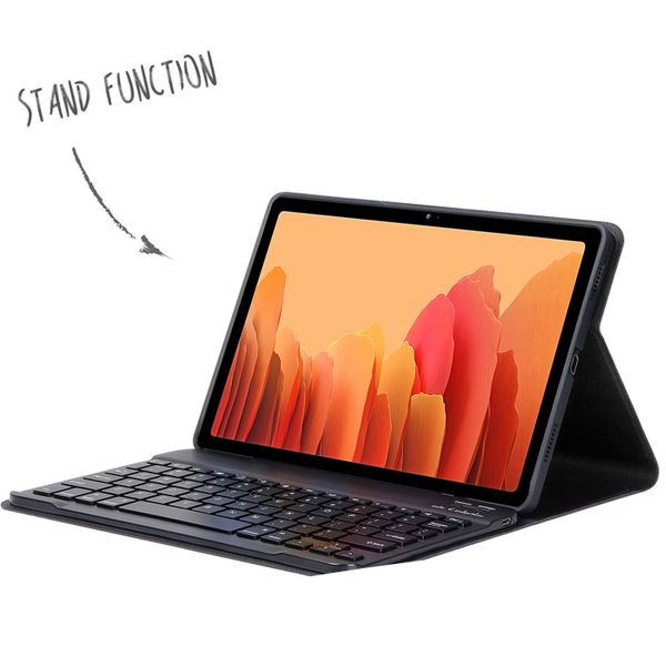 Accezz Bluetooth Keyboard Klapphülle Samsung Galaxy Tab A7 - QWERTY / NL - Schwarz