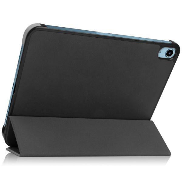 Accezz Trifold Klapphülle Apple iPad 11 (2025) 11 Zoll A16 / iPad 10 (2022) 10.9 Zoll - Schwarz