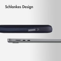 Accezz Laptop Hülle 15-16 Zoll - Laptop Sleeve - Blau