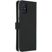 Selencia Echtleder Klapphülle Samsung Galaxy A51 - Schwarz